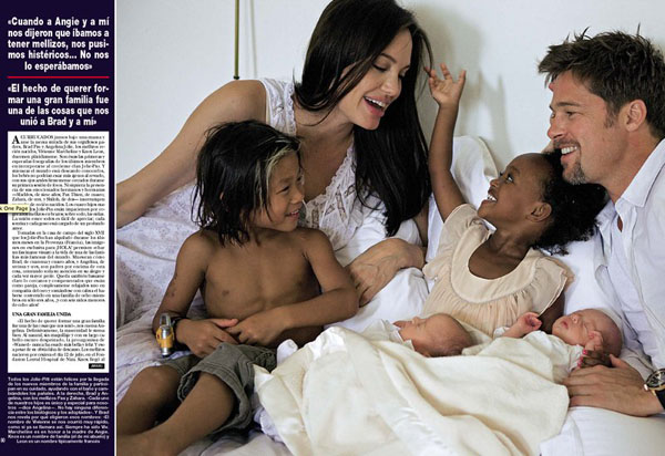 Jolie and Pitt children pics