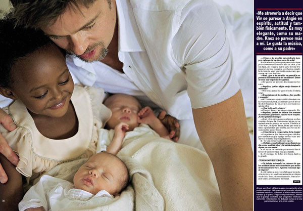 Jolie and Pitt children pics