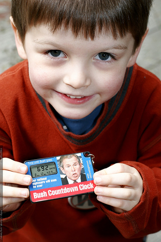 bush countdown clock