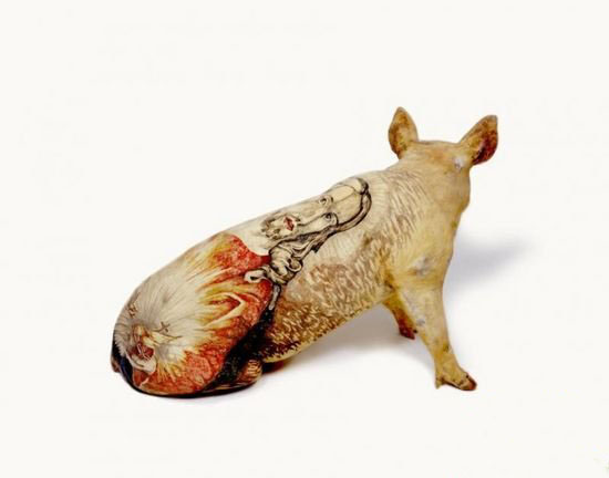 pig tattoo art
