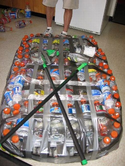 diy boat from pet bottle