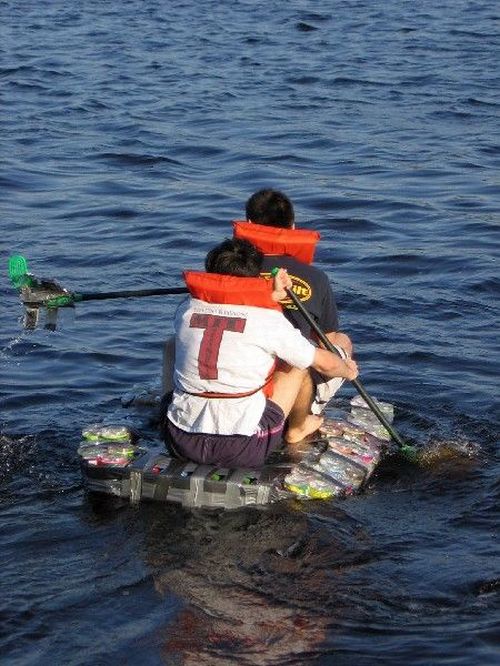 diy boat from pet bottle