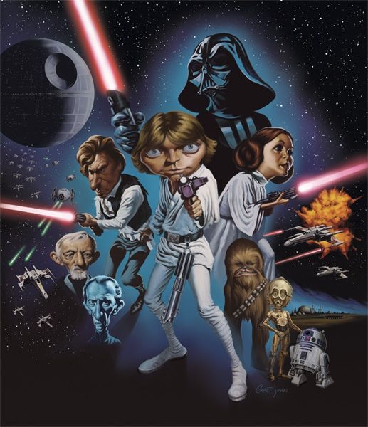 celebs caricature by Court Jones