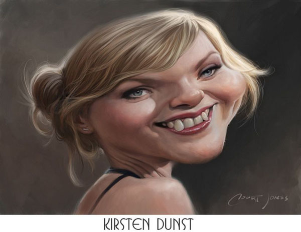 celebs caricature by Court Jones