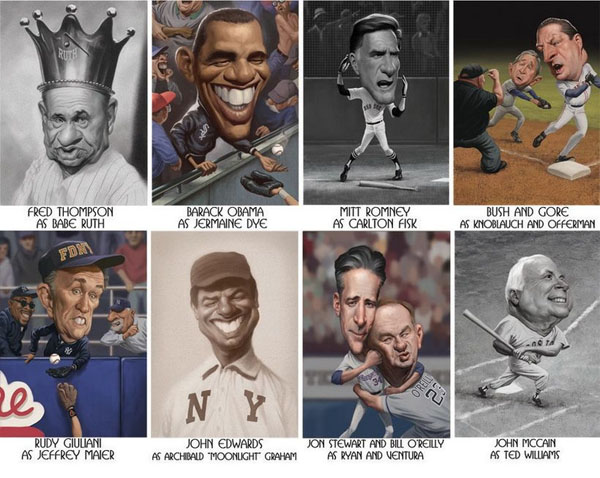 celebs caricature by Court Jones